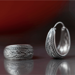 Argollas "Etruscas" en Plata Italiana 925