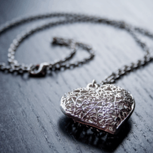Dije Corazón Barroco 3D en Plata Esterlina Ley 925