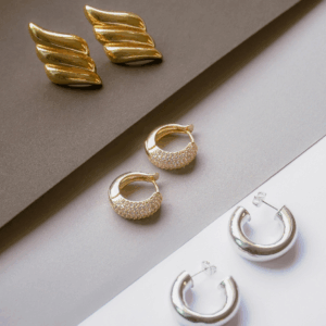 Aretes de Oro y Plata