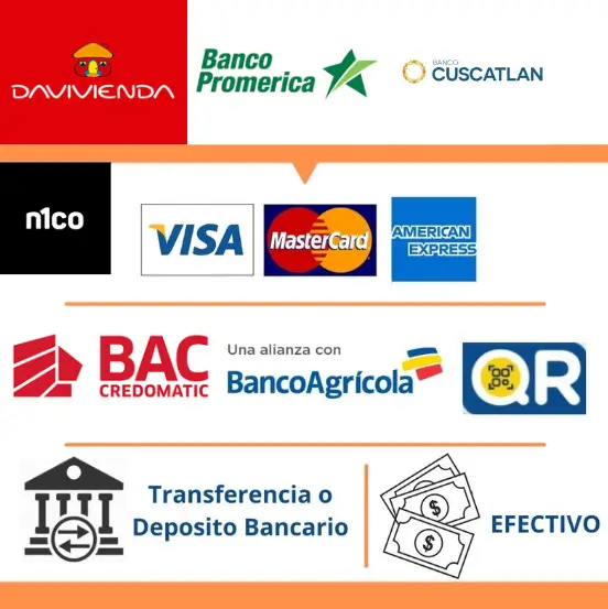 metodos de pago que aceptamos
