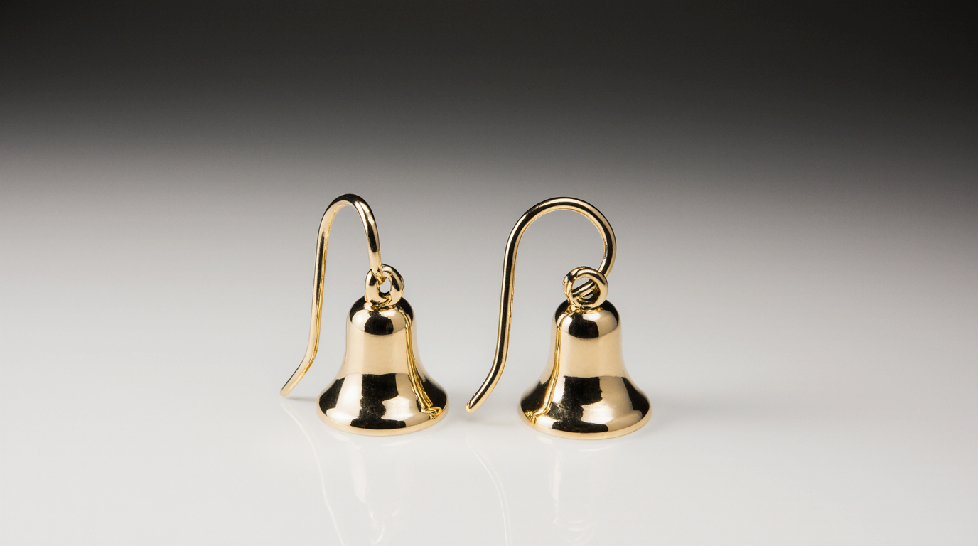 Aretes "Campanella" en Oro 18k